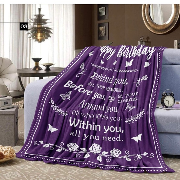 Purple blanket - Picture 3 of 4